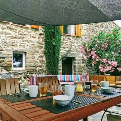 Table extérieur pour 8 vacanciers